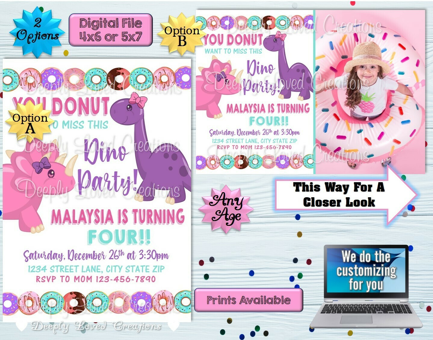Dino &amp; Donuts Birthday*Dino &amp; Donuts Invitation*Dino &amp; Donuts Digital*Dino &amp; Donuts Theme*Dino &amp; Donuts Party*Dino &amp; Donuts Invite*Donuts &amp; Dino Birthday*Donuts &amp; Dinosaur