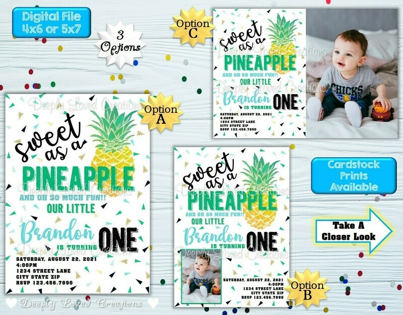 Pineapple 1st Birthday*Pineapple 1st Invitation*Pineapple 1st Digital*Pineapple 1st Theme*Pineapple 1st Party*Pineapple 1st Invite*Pineapple One Birthday*Boy Pineapple 1st Birthday