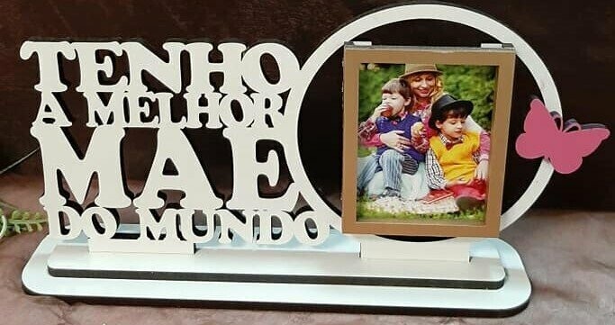 Porta fotos mãe te amo