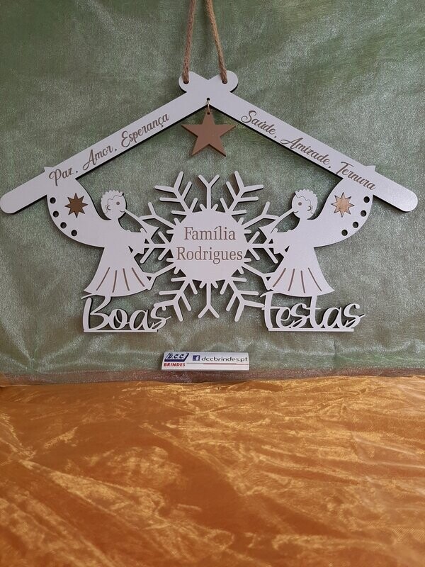 Placa de Boas Vindas Anjos