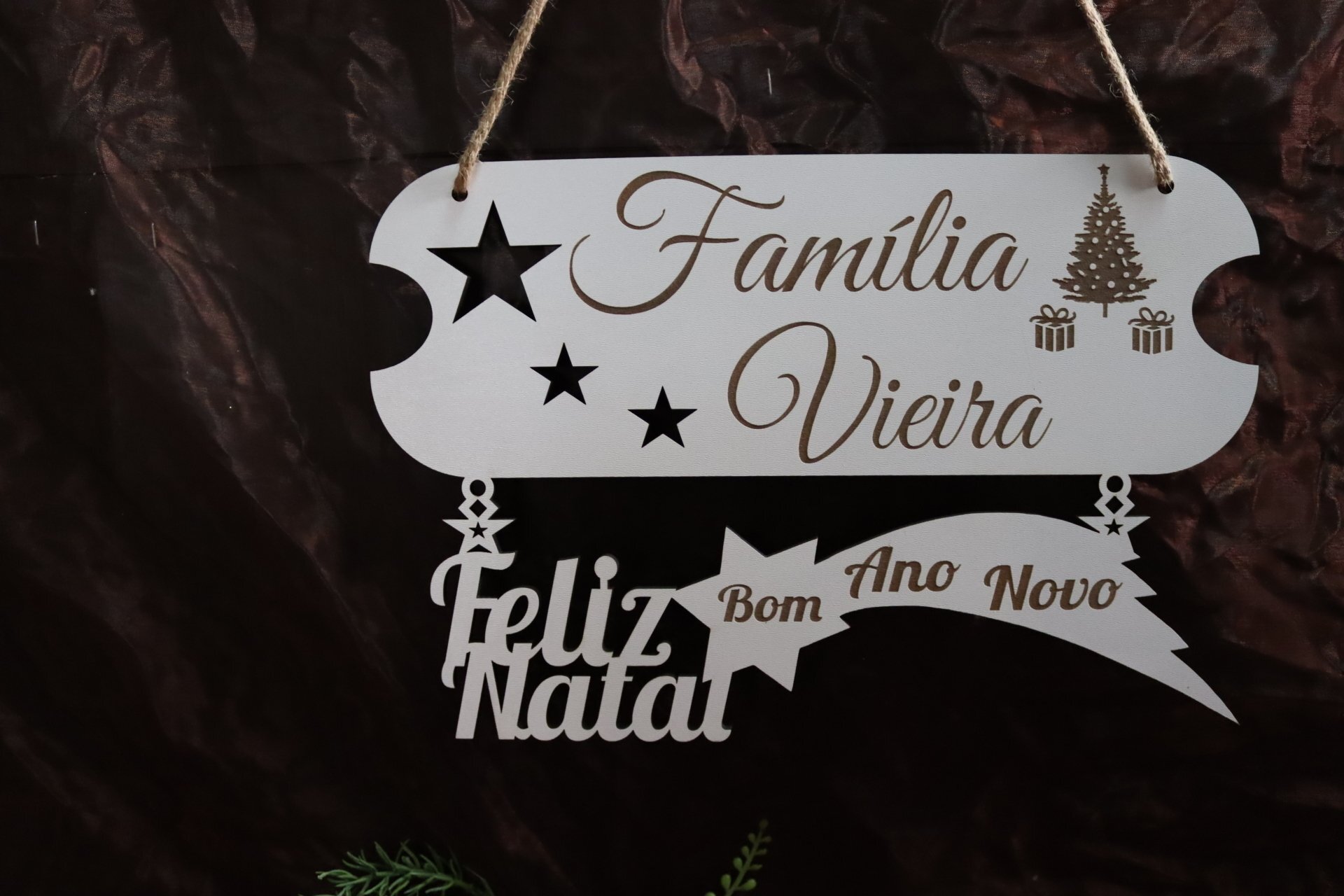 Placa de Boas Vindas