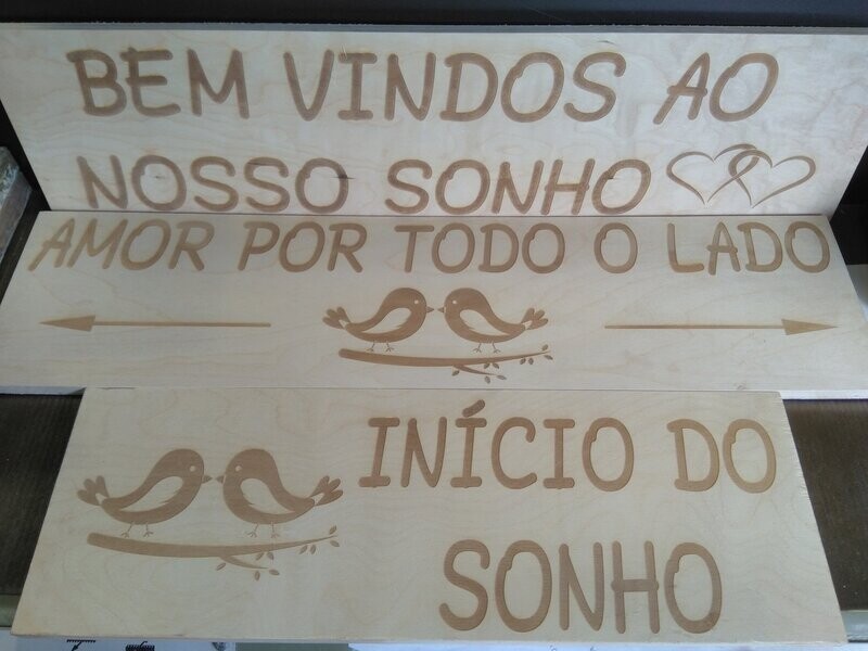 Placas de Boas Vindas