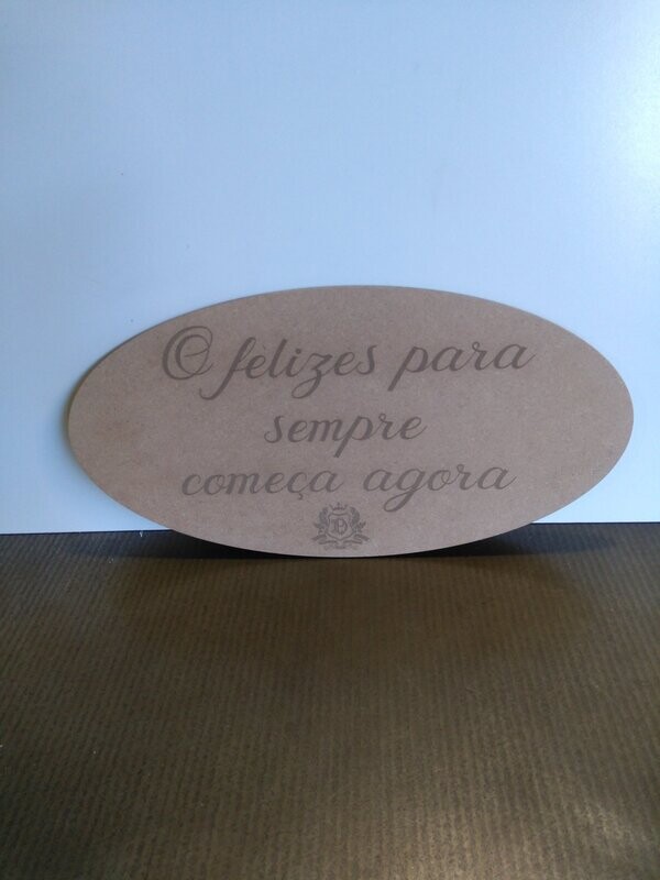 Placa de entrada Oval