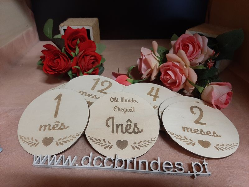Plaquinhas 12 meses
