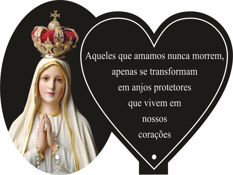 Lápide senhora de fátima