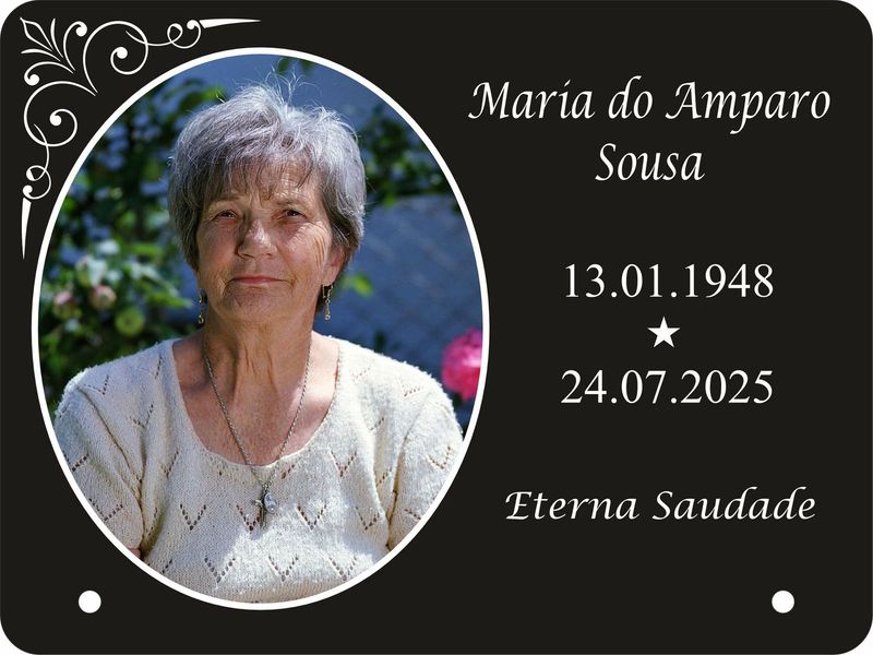 Lápide Retangular com foto