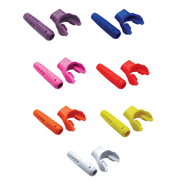COLORED MOUTH PIECES AND HOSE PROTECTORS