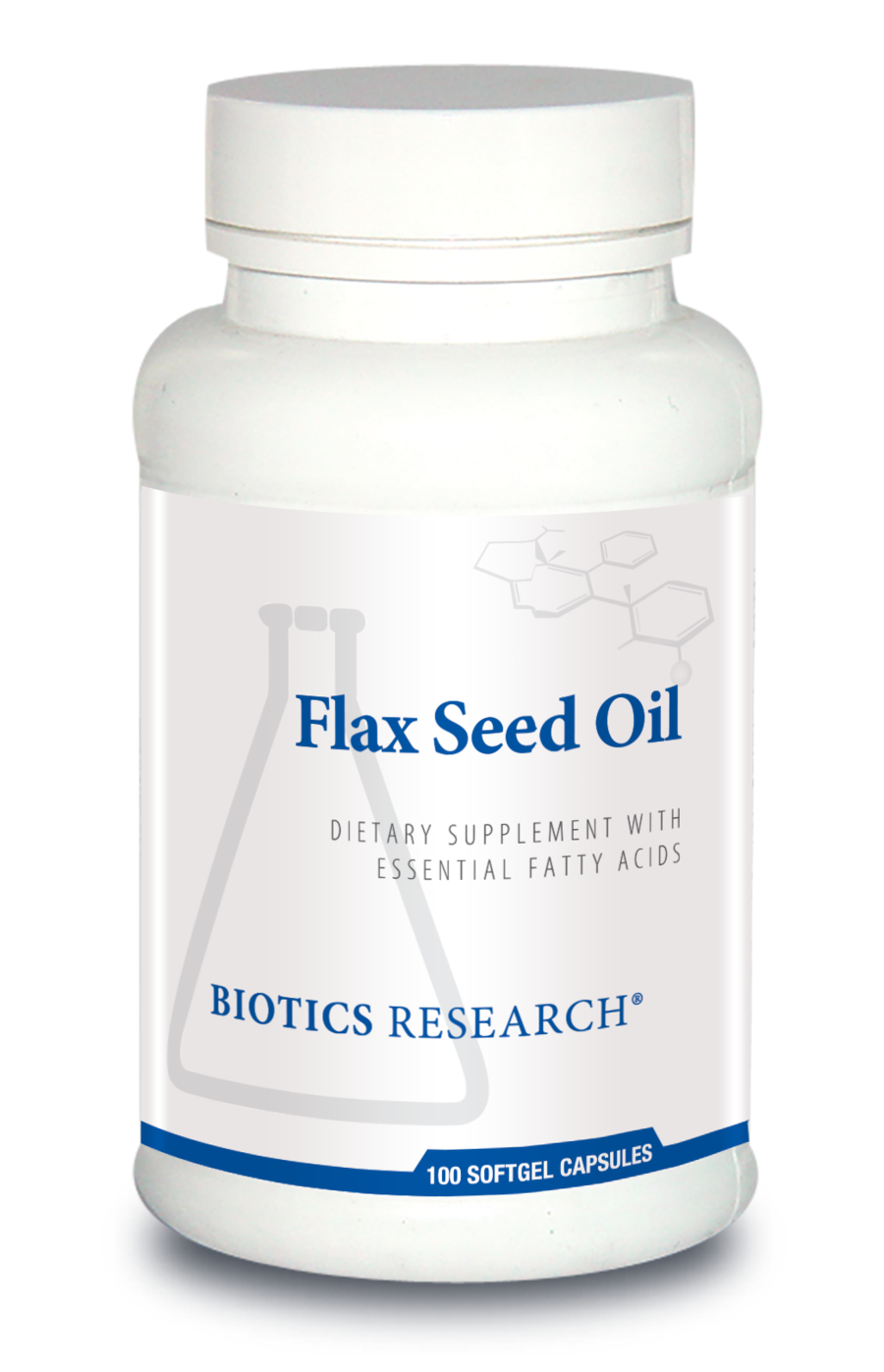 Flax Seed Oil Caps 100 Softgel Capsules