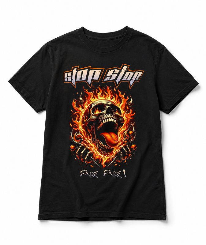 StOp,sToP! Fire, Fire! T-shirt (Men and Women)