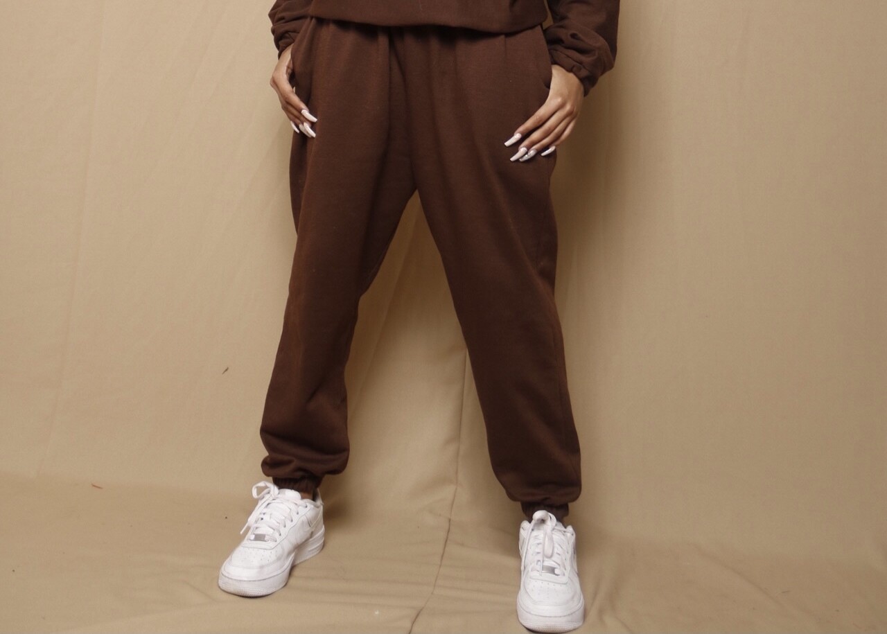 Brown jogger pants