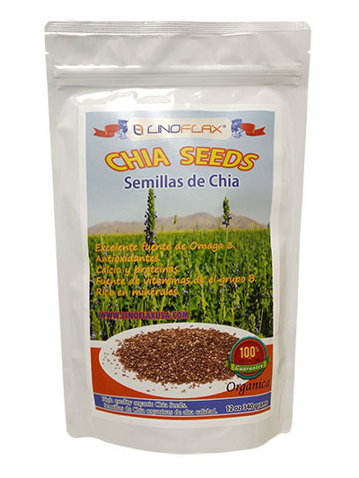 Linoflax Aztec black Chia Seed 12 0z