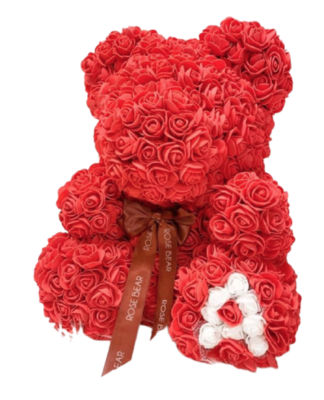 Classic Large 40Cm (16Inch) Red Rose Bear with Personalized Letter