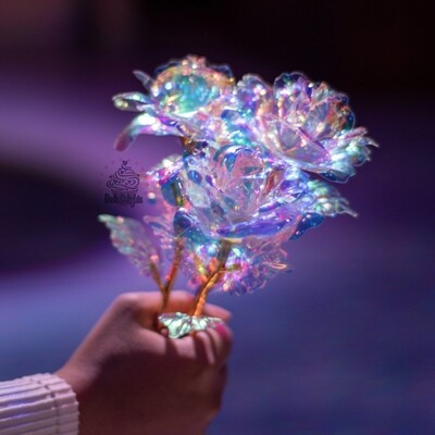 ​High Quality 24K Foil Plated Galaxy Rose Flower