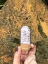 Kunzite and clear quartz crystal replacement pod