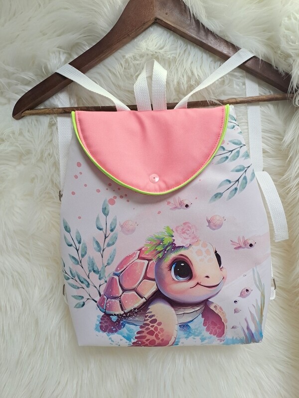 Sac à dos tortue rose