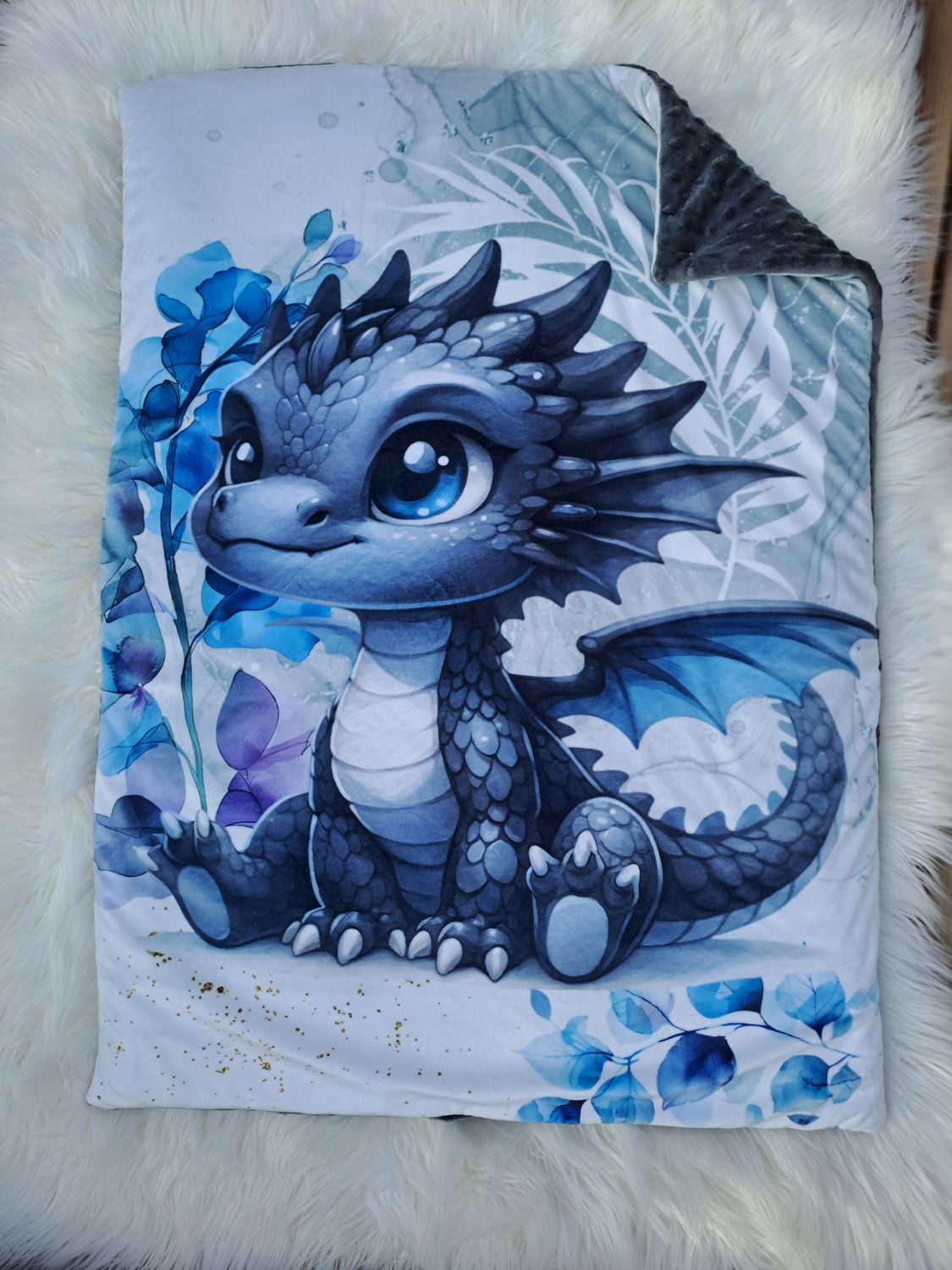 Couverture dragon unique enfant