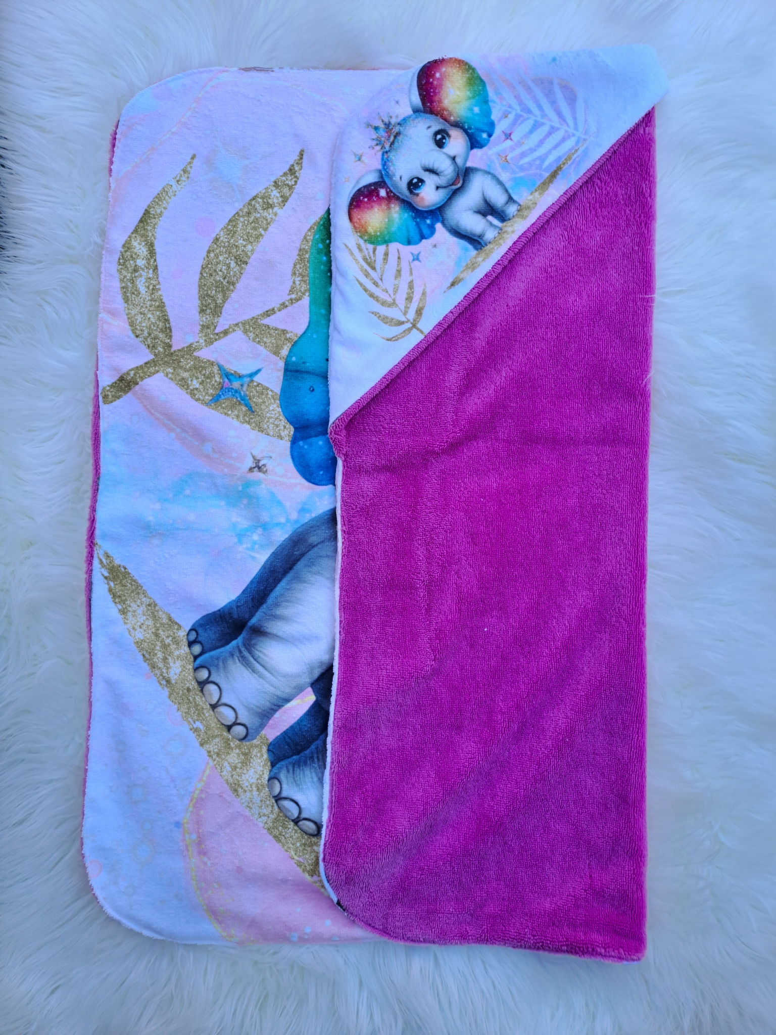 Cape de bain éléphant 