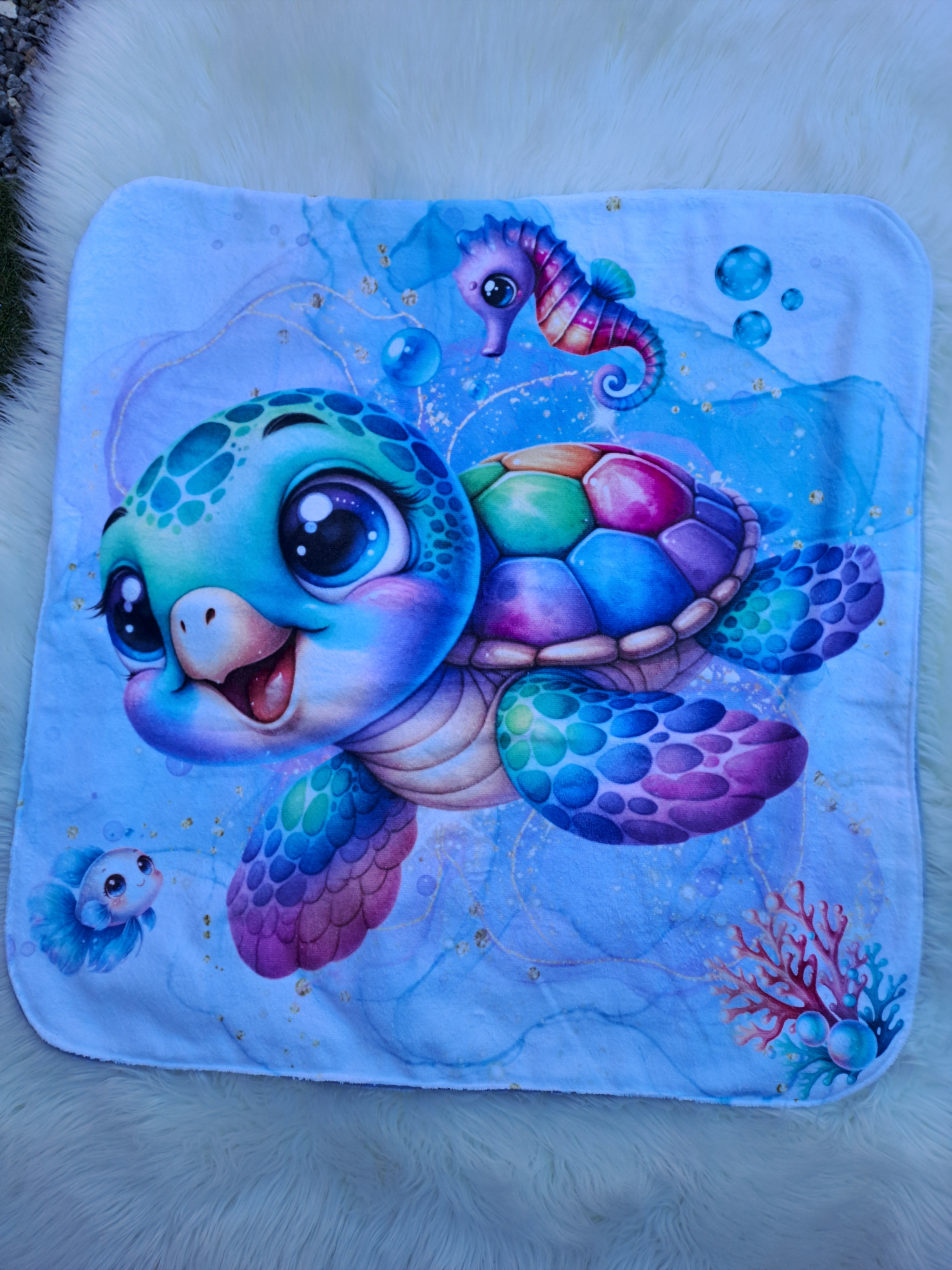 Cape de bain tortue