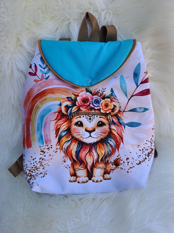 Sac à dos lion savane