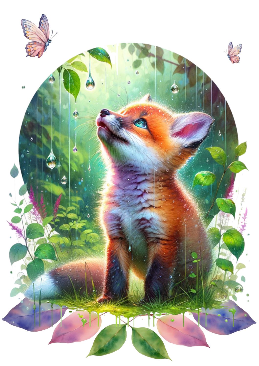 Couverture renard unique enfant