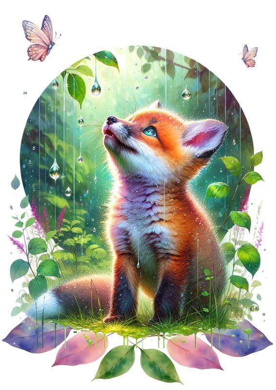 Couverture renard unique enfant