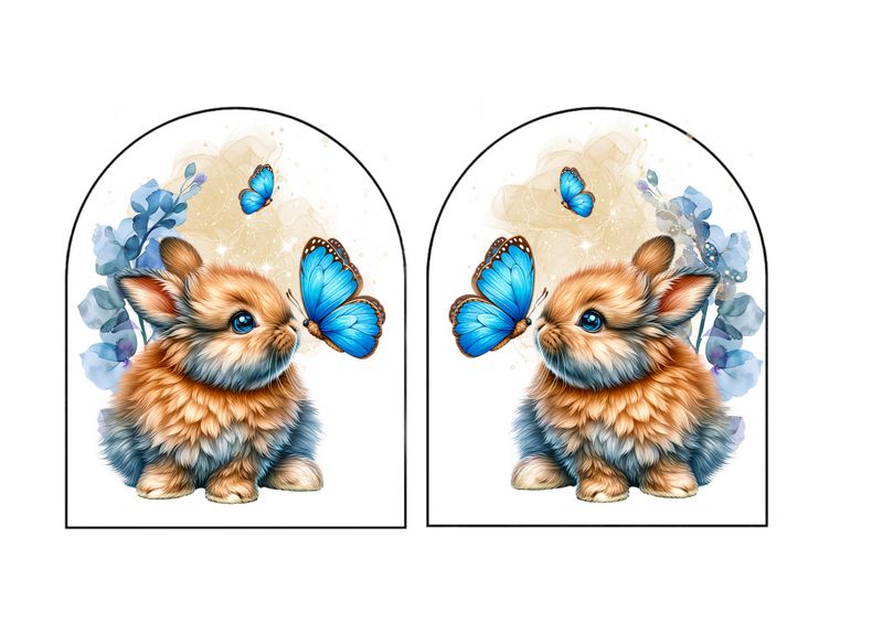 Gant de toilette lapin