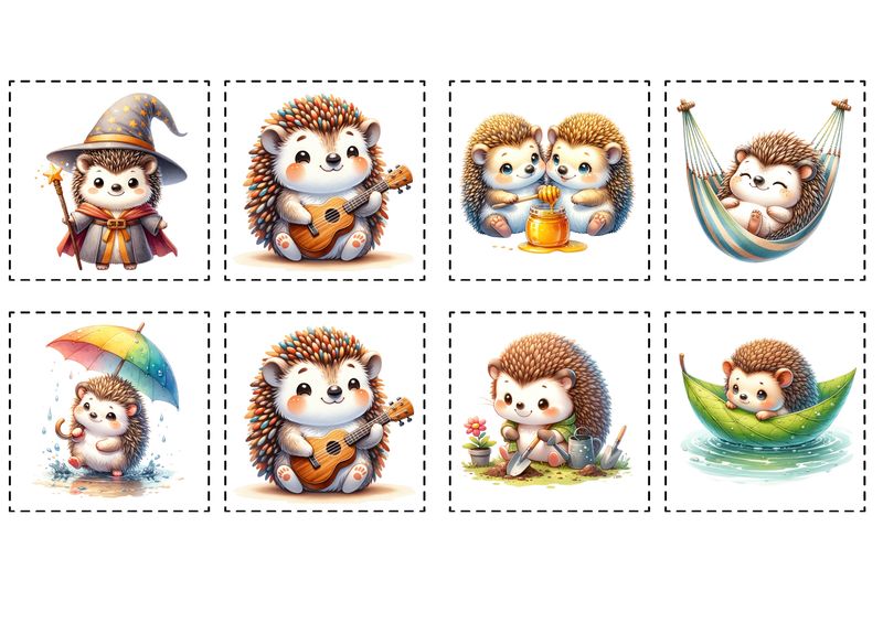 Lingettes lavables hérisson Lingettes lavables hérisson