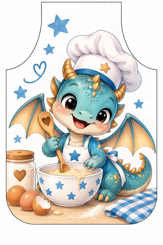 Tablier enfant dragon or Tablier enfant dragon or