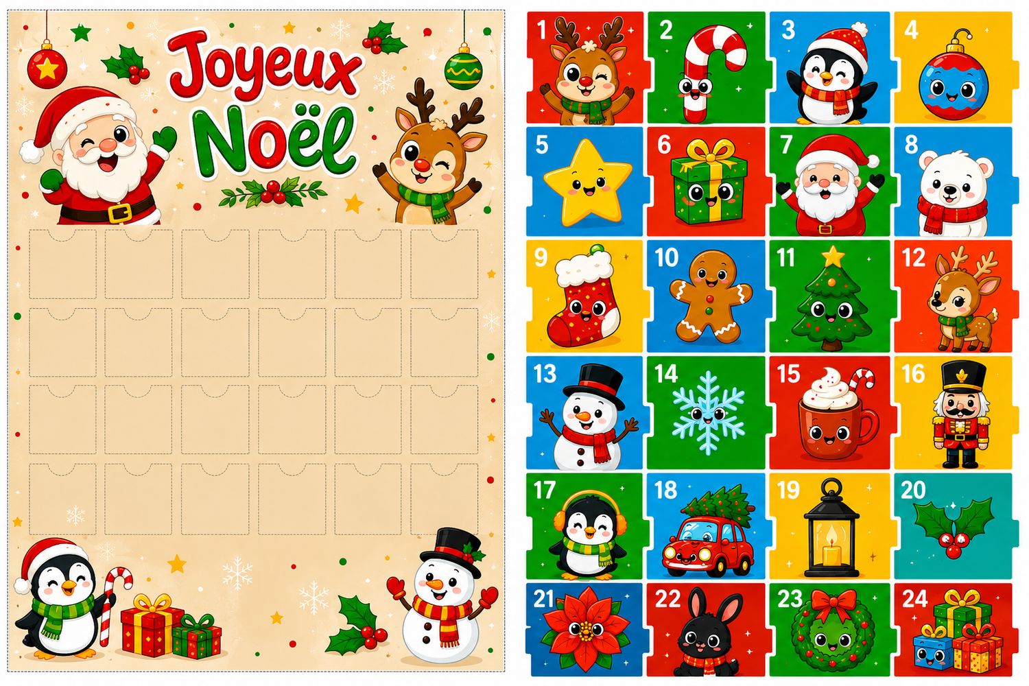 Calendrier de l'avent Calendrier de l'avent
