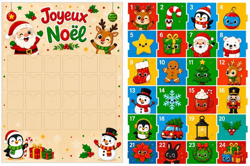 Calendrier de l'avent Calendrier de l'avent
