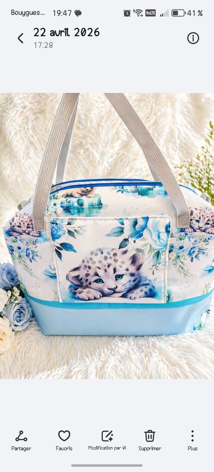 Sac à langer loup Sac à langer loup