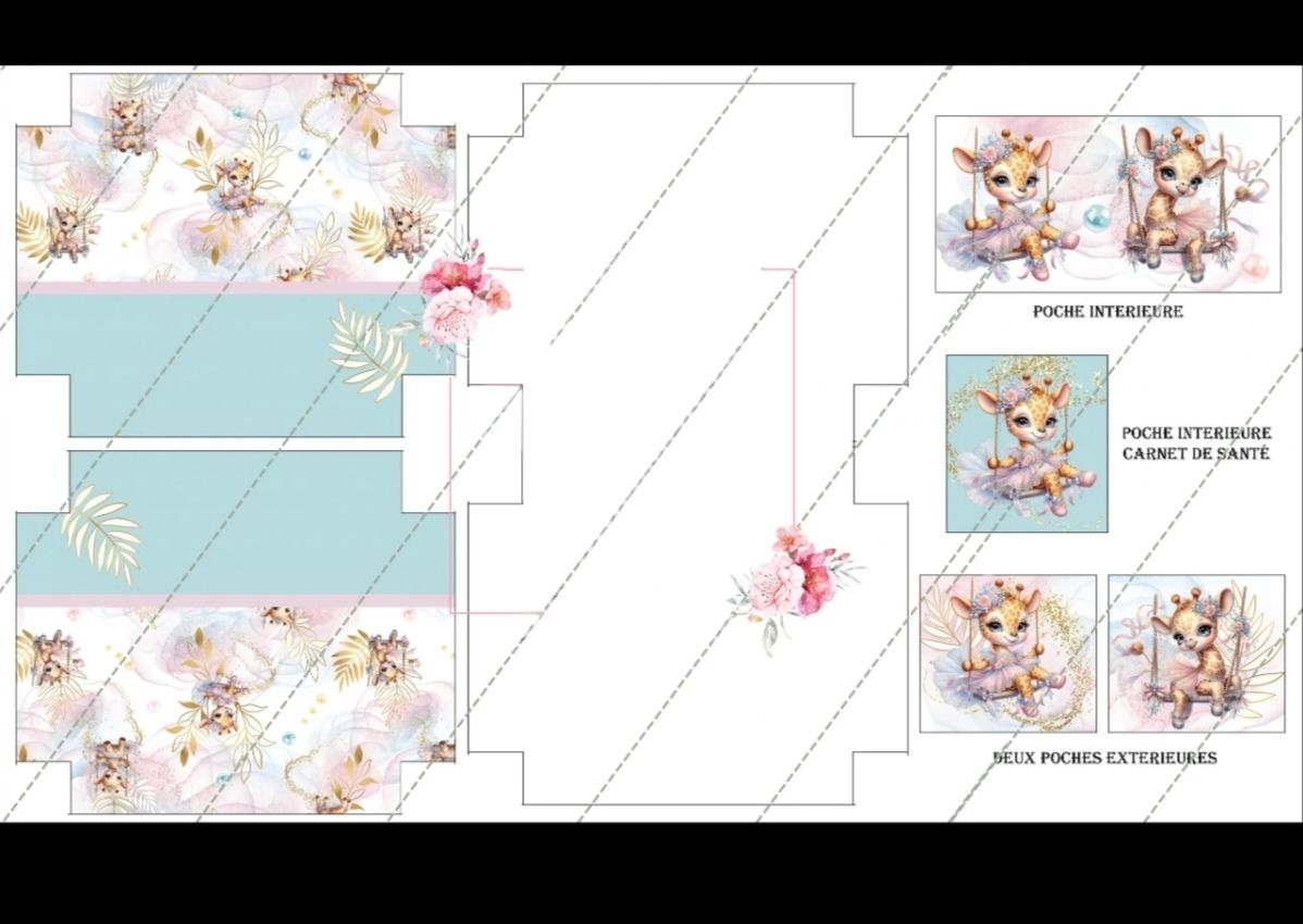 Sac à langer girafe