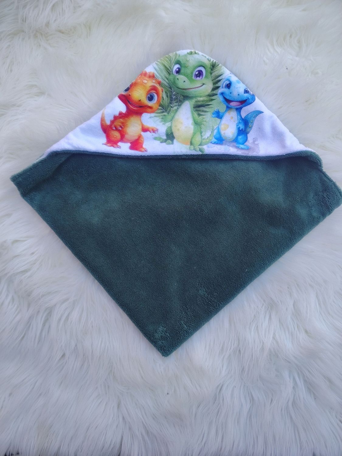 Cape de bain dinosaure