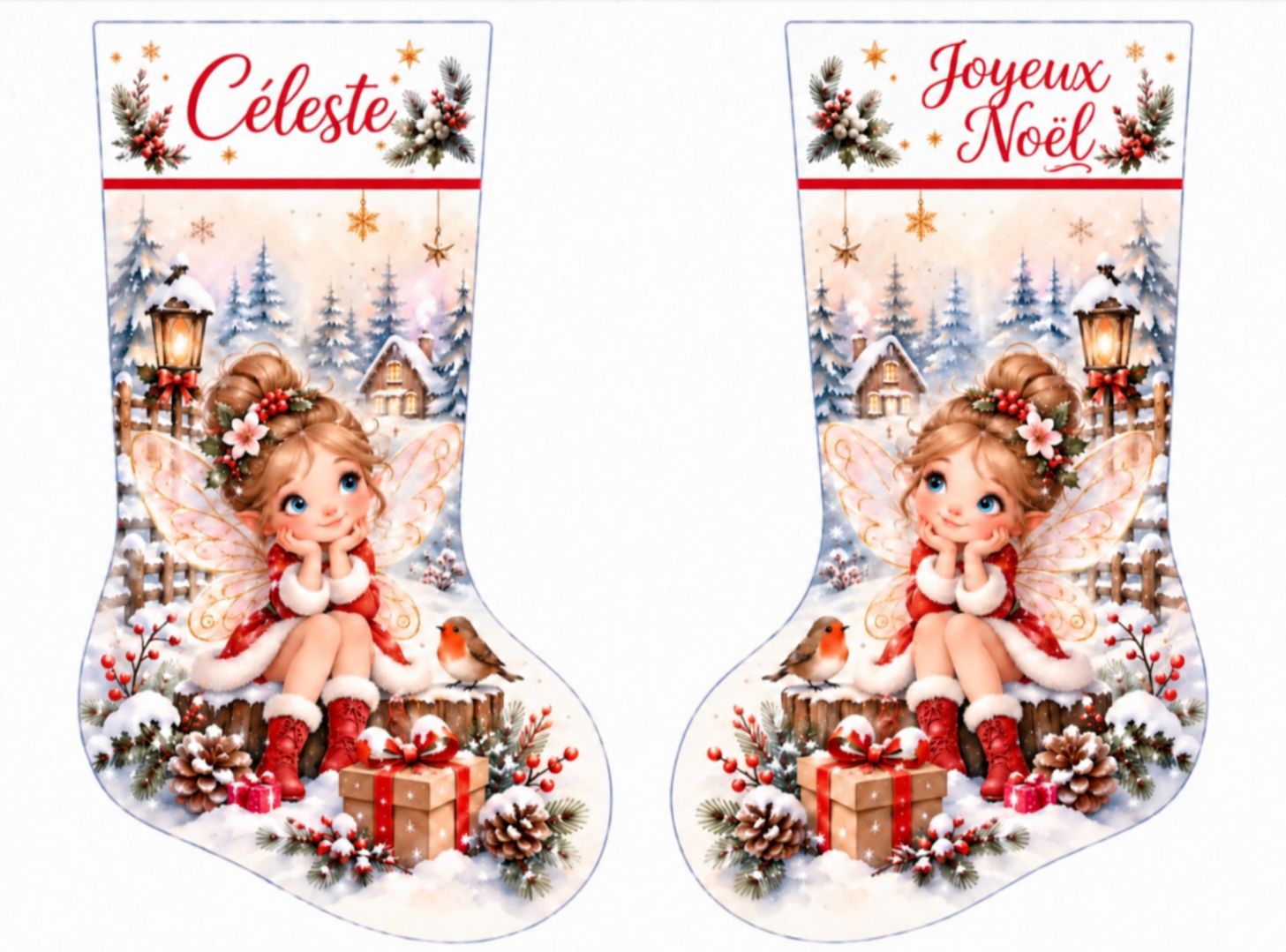 Chaussette de Noël votre dessin votre imagination Chaussette de Noël votre dessin votre imagination