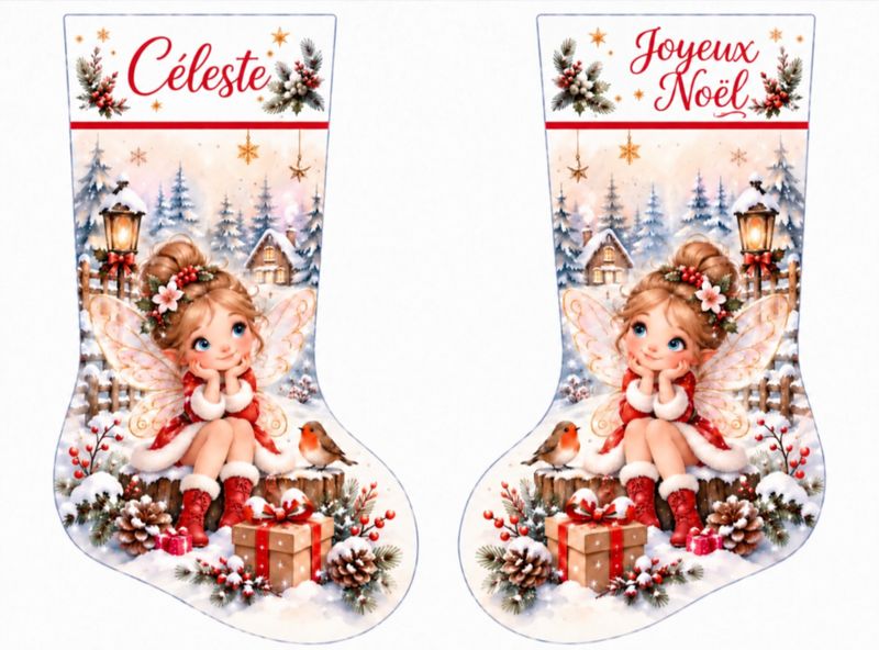 Chaussette de Noël votre dessin votre imagination Chaussette de Noël votre dessin votre imagination