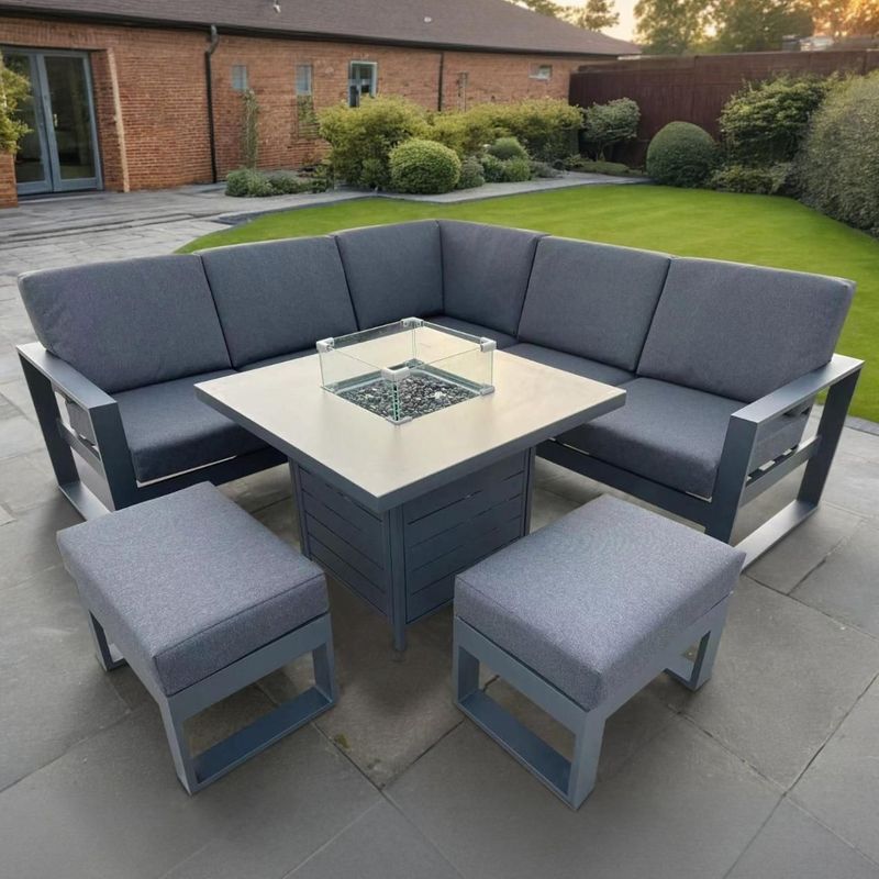 Ember Square Firepit Set