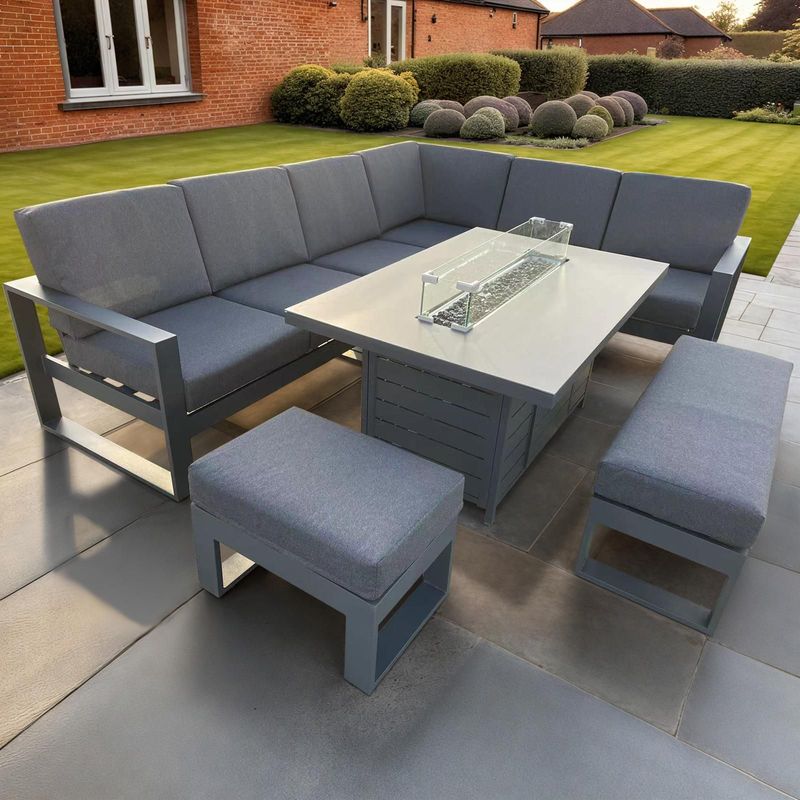 Ember Rectangle Firepit Set Ember Rectangle Firepit Set