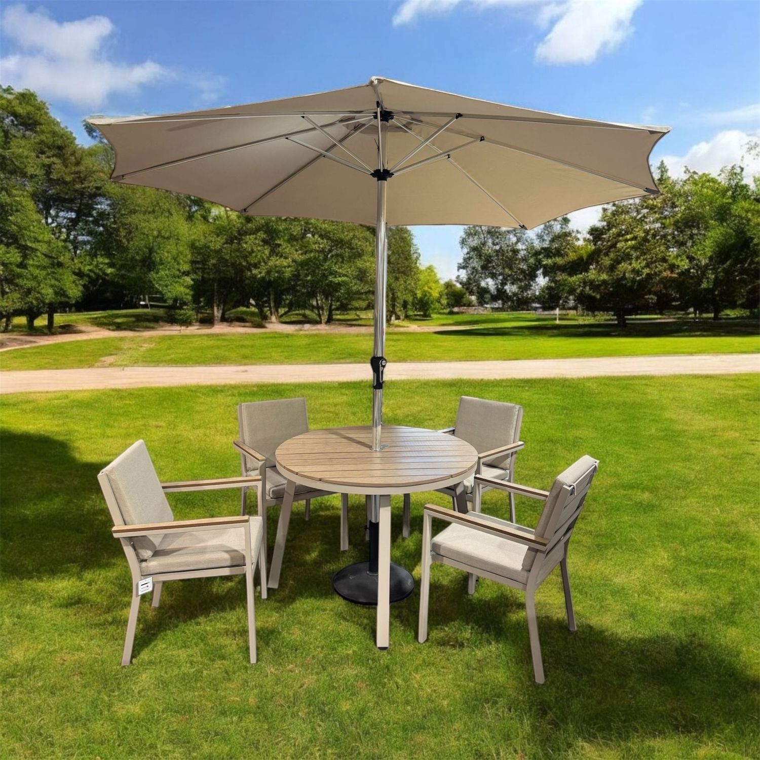Zest 4 Seater Round Set with free cover Zest 4 Seater Round Set with free cover