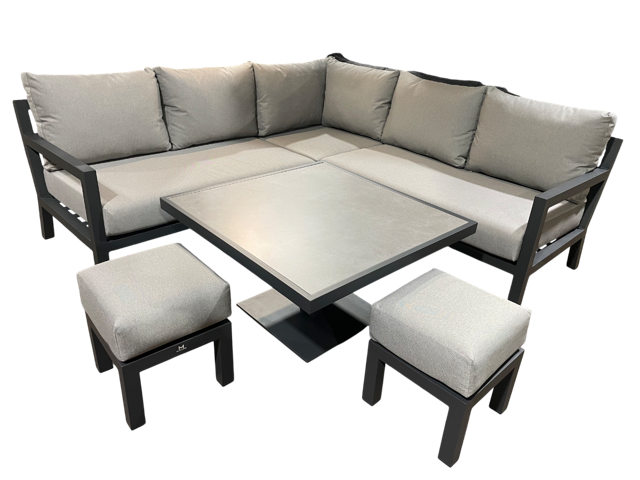 Alicante Mini Corner Set with 2 stools plus a free cover Alicante Mini Corner Set with 2 stools plus a free cover