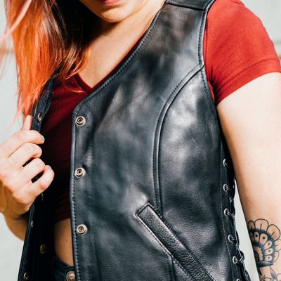 Women's Leather Vests