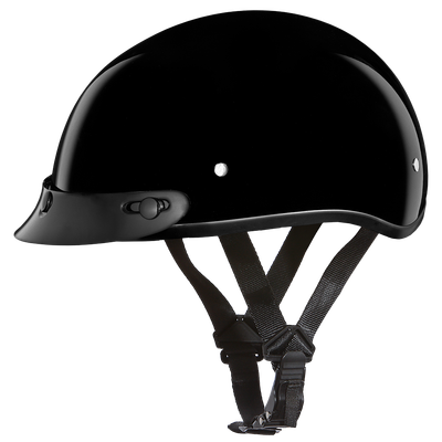 D.O.T. Daytona Childrens Skull Cap Jr.- Gloss Black D.O.T. Daytona Childrens Skull Cap Jr.- Gloss Black