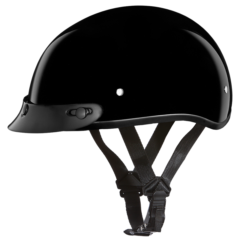 D.O.T. Daytona Childrens Skull Cap Jr.- Gloss Black D.O.T. Daytona Childrens Skull Cap Jr.- Gloss Black