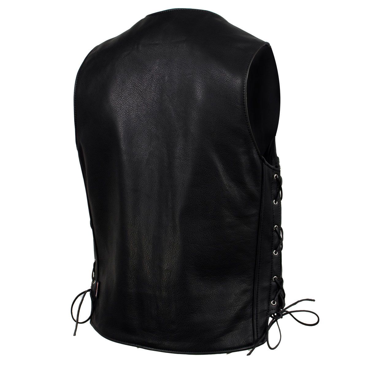 Milwaukee Leather USA MADE MLVSM5003 Men's Black 'Gaucho' Extra