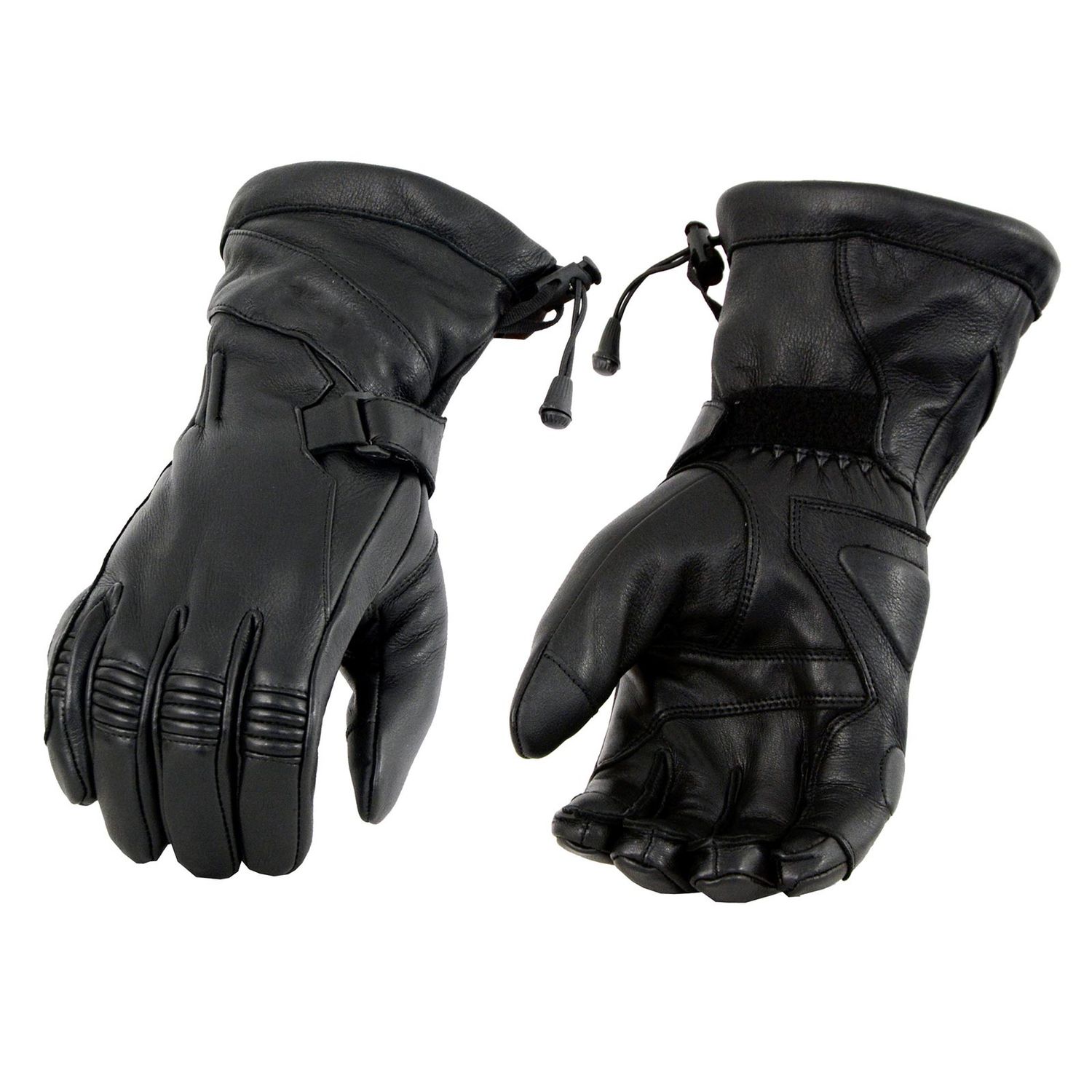 Milwaukee Leather MG7518 Men's Black Deerskin Gauntlet Motorcycle Hand Gloves w/ i-Touch Screen Tech Milwaukee Leather MG7518 Men's Black Deerskin Gauntlet Motorcycle Hand Gloves w/ i-Touch Screen Tech