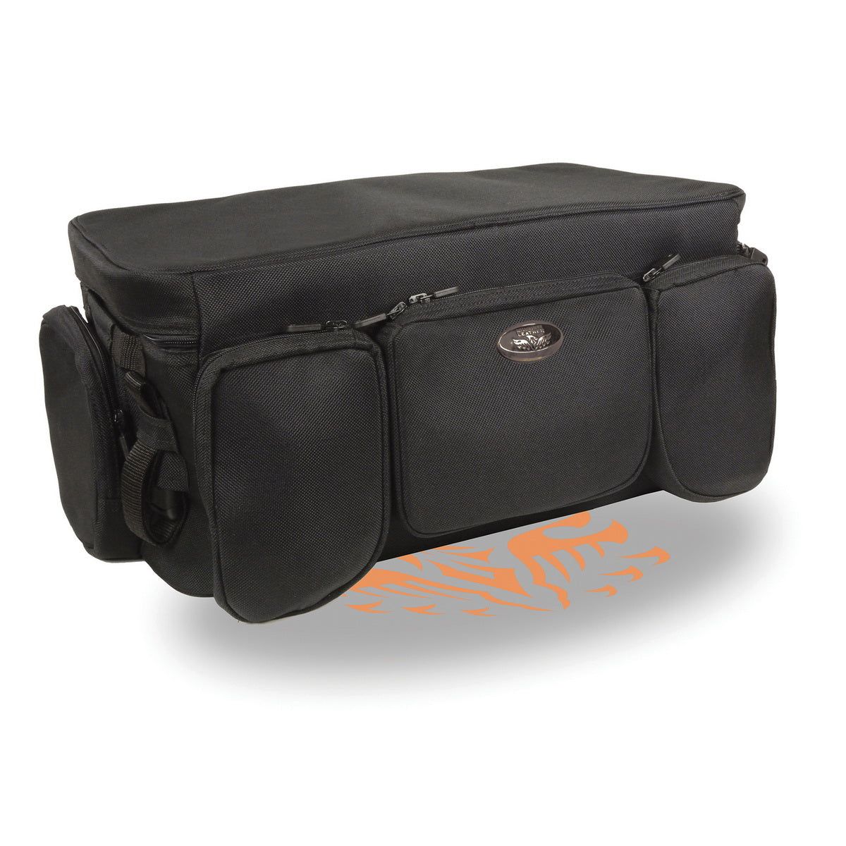 Milwaukee Performance SH695 Large Black Textile Squared Motorcycle Sissy Bar Rack Bag Milwaukee Performance SH695 Large Black Textile Squared Motorcycle Sissy Bar Rack Bag