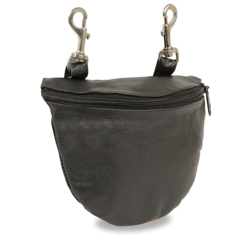 Milwaukee Leather SH197 Women's Black Leather Belt Bag with Belt Clasps Milwaukee Leather SH197 Women's Black Leather Belt Bag with Belt Clasps