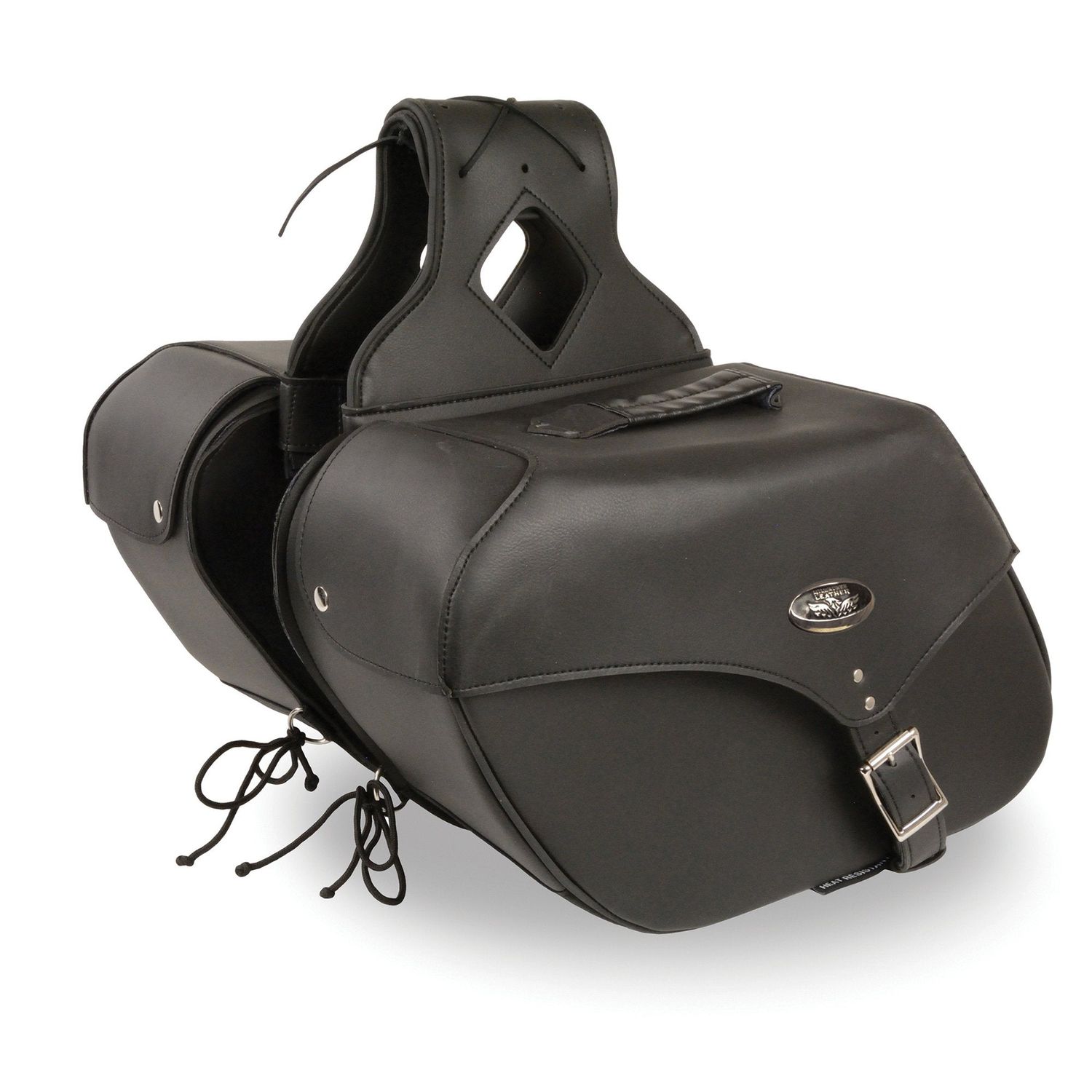 Milwaukee Performance SH668ZB Black Large Zip-Off Single Strap PVC Throw Over Saddle Bag Milwaukee Performance SH668ZB Black Large Zip-Off Single Strap PVC Throw Over Saddle Bag