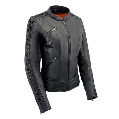 Milwaukee Leather MLL2570 Women's Black 'Phoenix Embroidered' Leather Motorcycle Jacket Milwaukee Leather MLL2570 Women's Black 'Phoenix Embroidered' Leather Motorcycle Jacket
