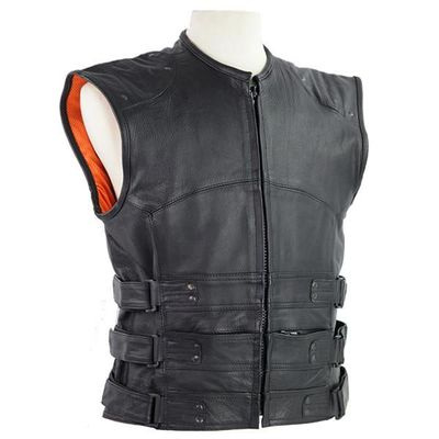 VL905 Tactical Bullet Proof Style Naked Cowhide Leather Vest VL905 Tactical Bullet Proof Style Naked Cowhide Leather Vest