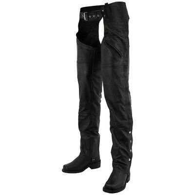 VL812 Premium Cowhide Deep Pocket Leather Chaps VL812 Premium Cowhide Deep Pocket Leather Chaps